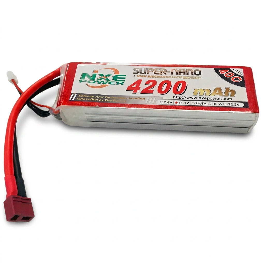 NXE-NXE 11.1v (3S)  4200mah 40c Soft case w/Deans-rc-cars-scale-models-sunshine-coast