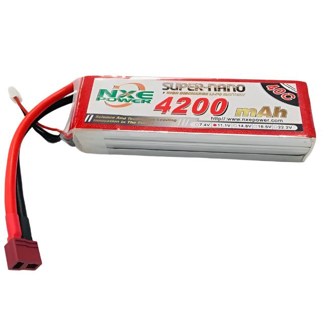 NXE-NXE 11.1v (3S)  4200mah 40c Soft case w/Deans-rc-cars-scale-models-sunshine-coast