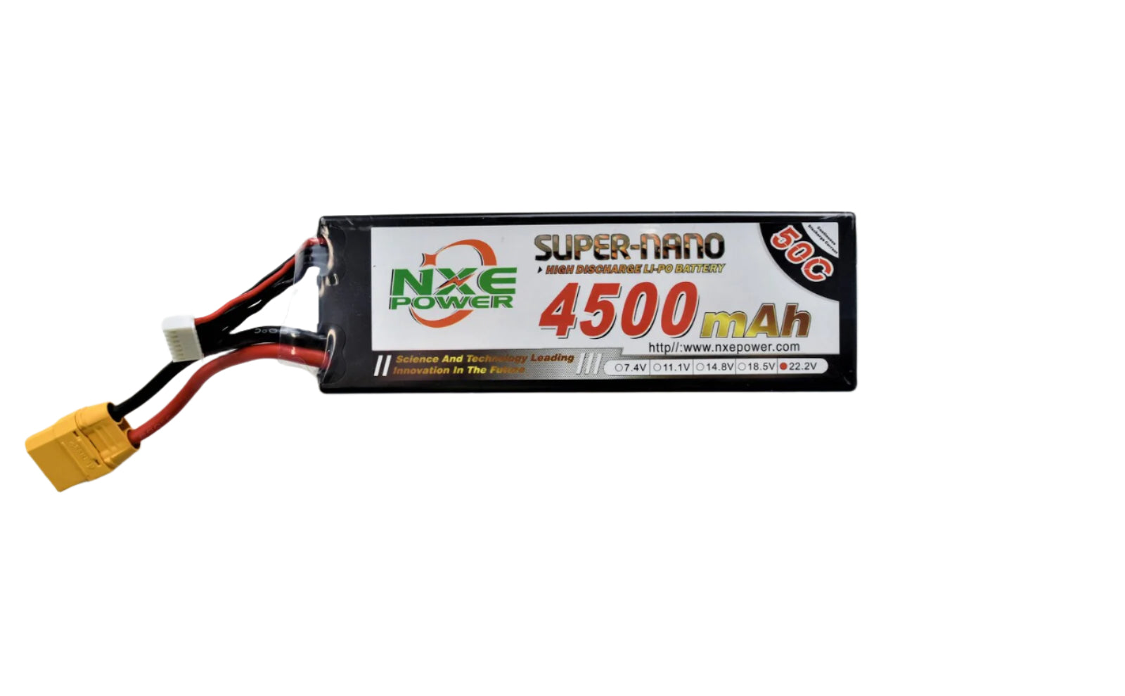 NXE-NXE 4500mah 50C 6S Hard Case 48*47*138mm XT90 22.2V-rc-cars-scale-models-sunshine-coast