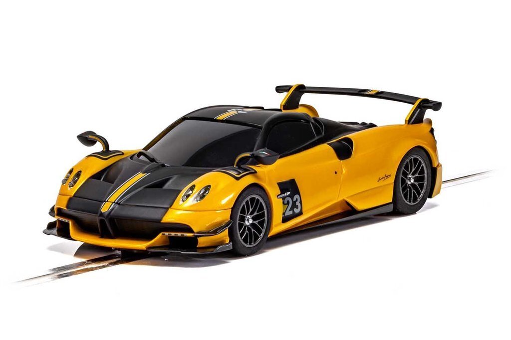 Scalextric-Scalextric PAGANI HUAYRA BC ROADSTER - YELLOW-rc-cars-scale-models-sunshine-coast