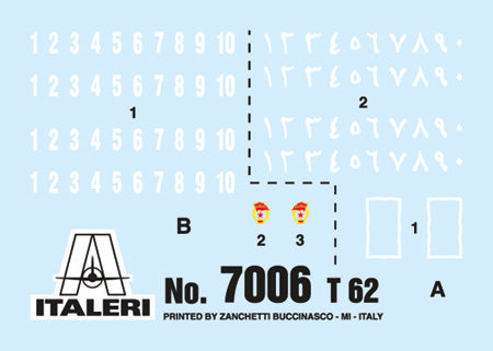 Italeri 07006 1/72 Scale Soviet T-62 MBT - Techtonic Hobbies - Italeri