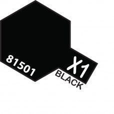 Tamiya-Tamiya Acrylic Mini X-1 BLACK-rc-cars-scale-models-sunshine-coast