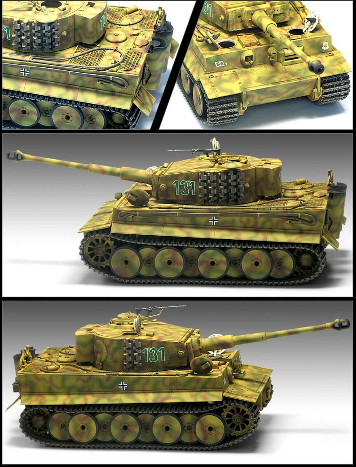 Academy 13287 1/35 Scale GERMAN TIGER-I [Ver. MID] Plastic Model Kit (Scale Model) - Techtonic Hobbies - Academy