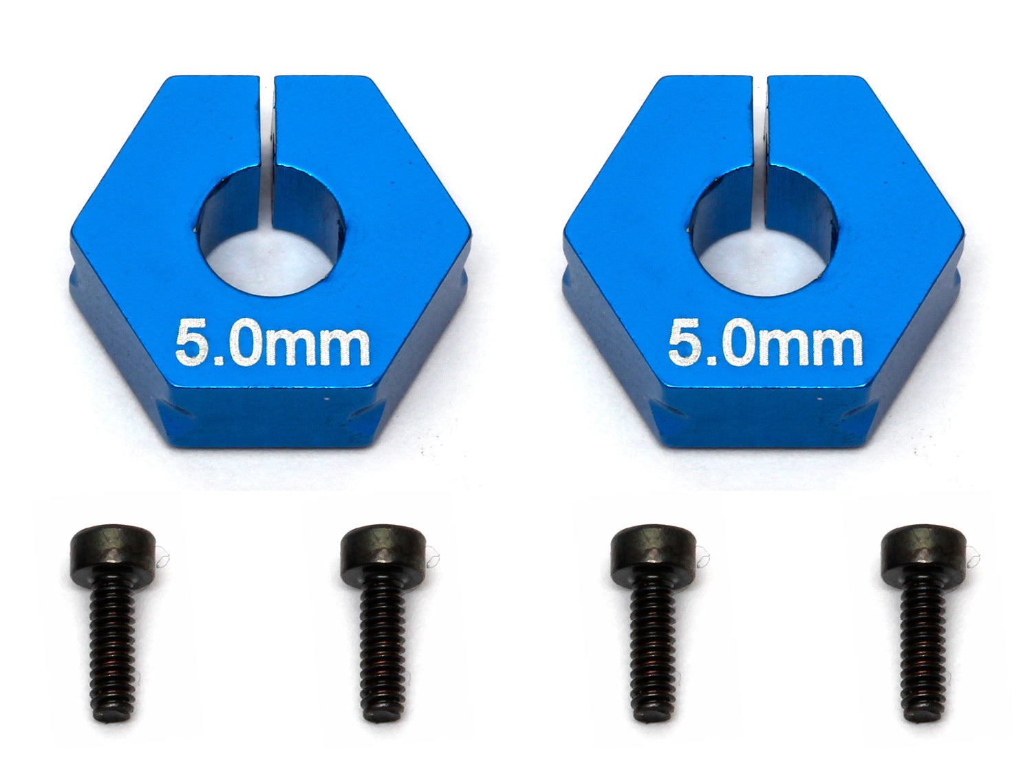 Team Associated-Team Associated FT Clamping Wheel Hexes, 5.0 mm offset -rc-cars-scale-models-sunshine-coast