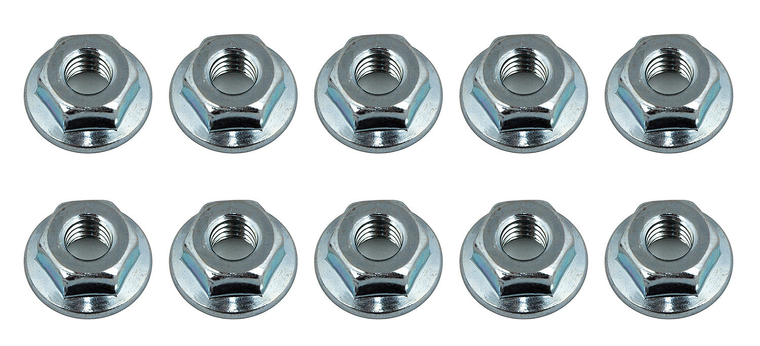 Team Associated-Team Associated Wheel Nuts, M4 Serrated, flanged, silver steel -rc-cars-scale-models-sunshine-coast