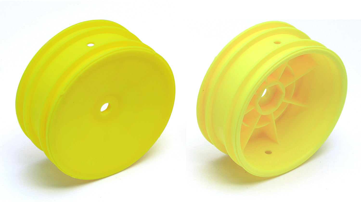 Team Associated-Team Associated 2WD Front Wheels, 2.2 in, 12 mm Hex, yellow -rc-cars-scale-models-sunshine-coast