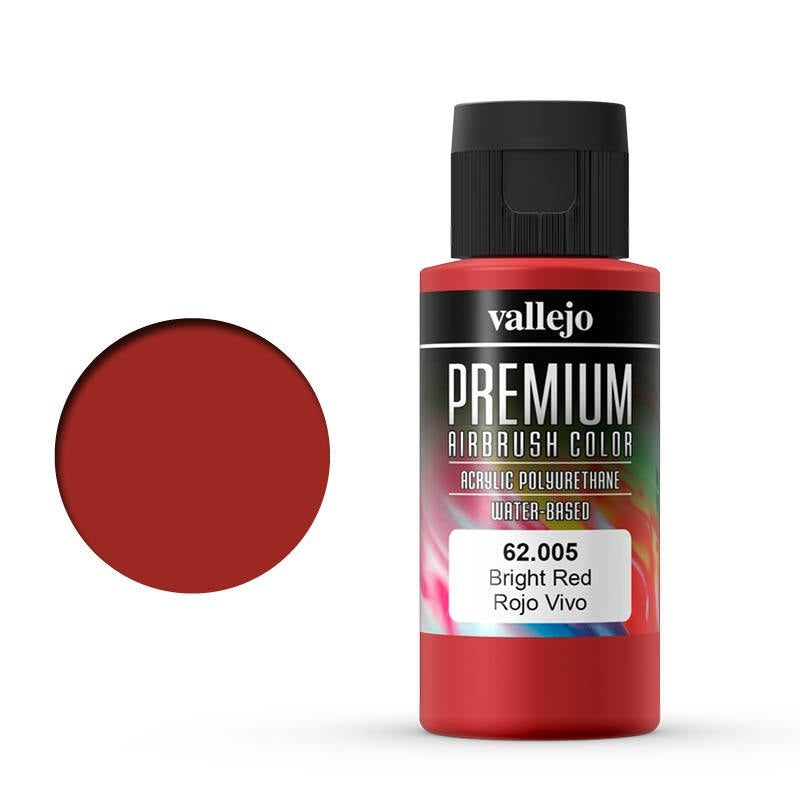 Vallejo-Vallejo premium acrylic airbrush colour Bright Red -rc-cars-scale-models-sunshine-coast