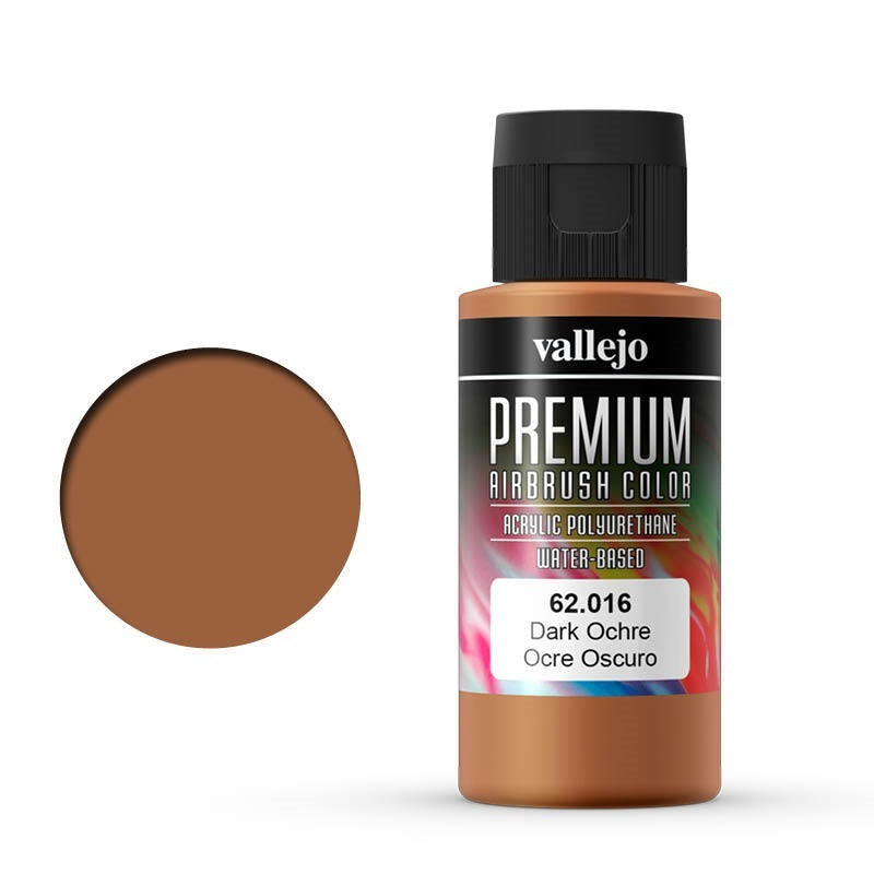 Vallejo-Vallejo premium acrylic airbrush colour Dark Ochre -rc-cars-scale-models-sunshine-coast