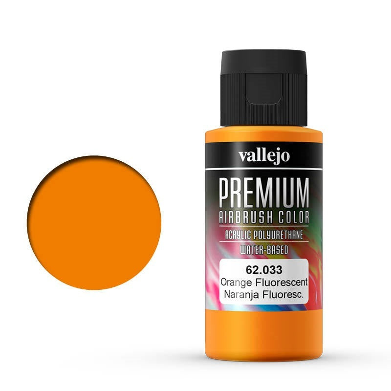 Vallejo-Vallejo premium acrylic airbrush colour Orange Fluo -rc-cars-scale-models-sunshine-coast