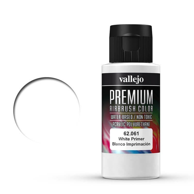 Vallejo-Vallejo premium acrylic airbrush colour White Primer -rc-cars-scale-models-sunshine-coast