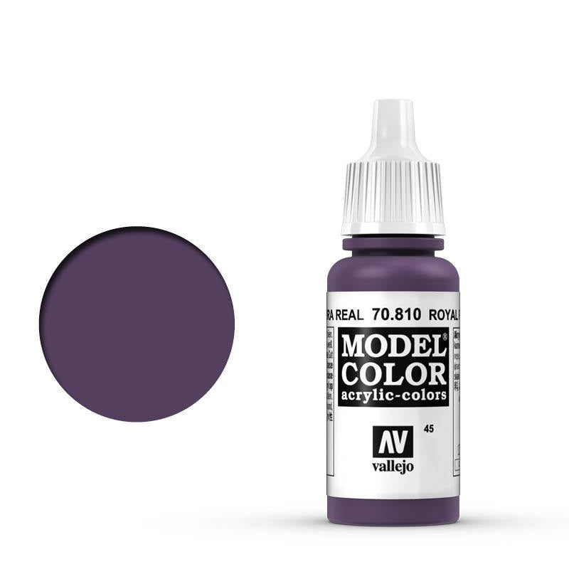 Vallejo-Vallejo Model Colour  045 Royal Purple 17 ml Acrylic Paint [70810] -rc-cars-scale-models-sunshine-coast