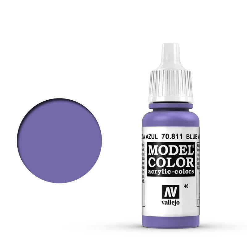 Vallejo-Vallejo Model Colour  046 Blue Violet 17 ml Acrylic Paint [70811] -rc-cars-scale-models-sunshine-coast