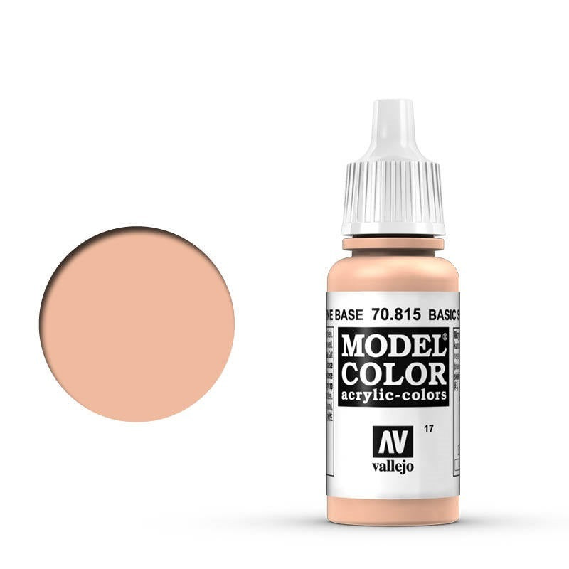 Vallejo-Vallejo Model Colour  017 Basic Skin Tone 17 ml Acrylic Paint [70815] -rc-cars-scale-models-sunshine-coast