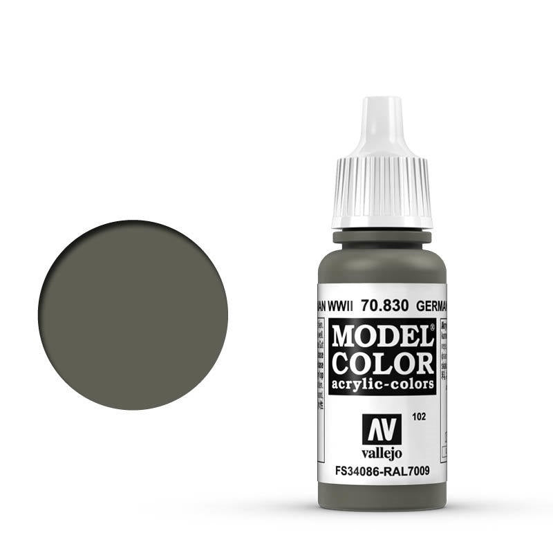 Vallejo-Vallejo Model Colour  102 German Fieldgrey WWII 17 ml Acrylic Paint [70830] -rc-cars-scale-models-sunshine-coast