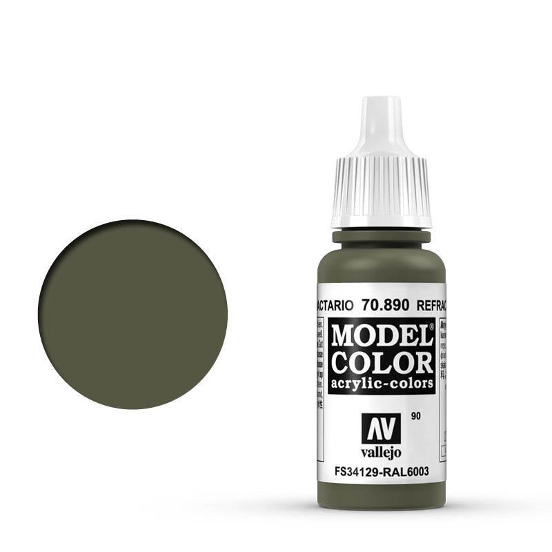 Vallejo-Vallejo Model Colour  090 Retractive Green 17 ml Acrylic Paint [70890] -rc-cars-scale-models-sunshine-coast