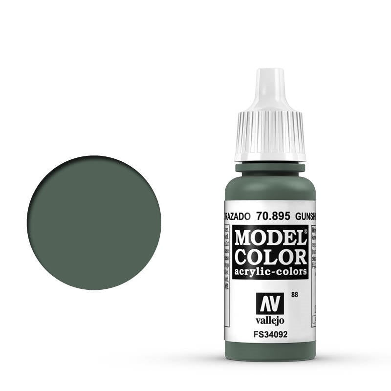 Vallejo-Vallejo Model Colour  088 Gunship Green 17 ml Acrylic Paint [70895] -rc-cars-scale-models-sunshine-coast