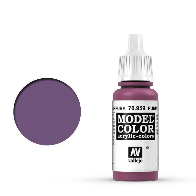 Vallejo-Vallejo Model Colour  044 Purple 17 ml Acrylic Paint [70959] -rc-cars-scale-models-sunshine-coast