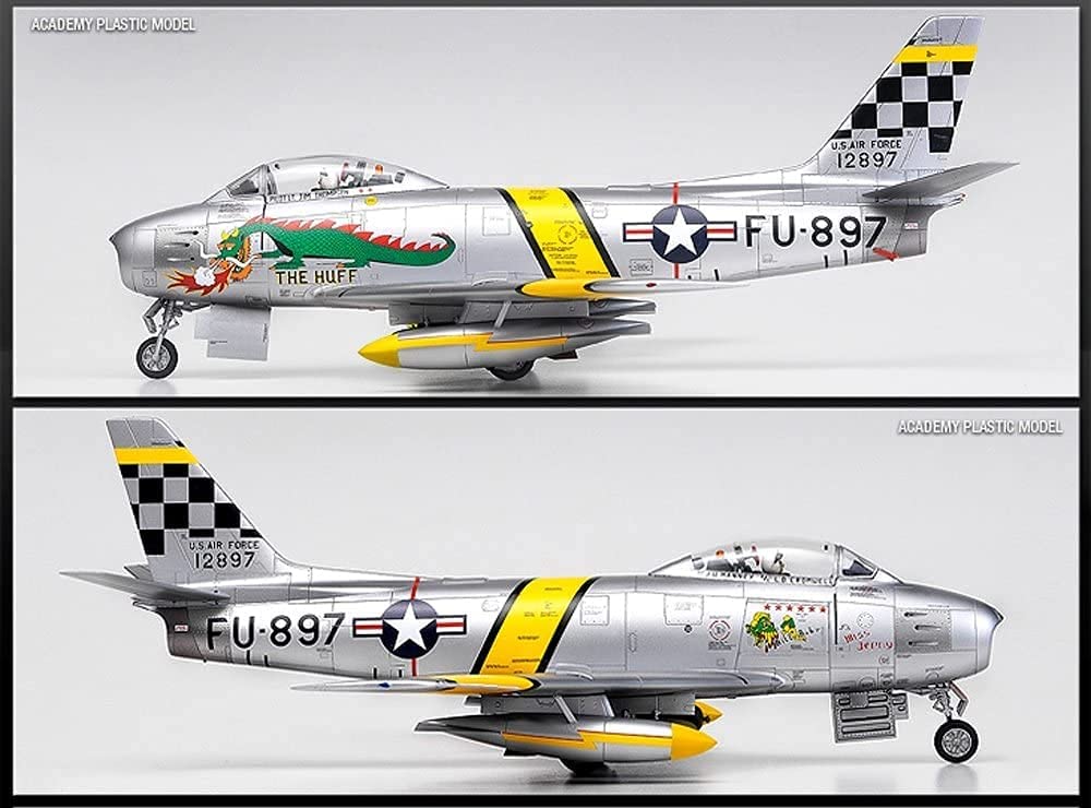 Academy 12234 1/48 Scale U.S. Air Force F-86F [THE HUFF] Plastic Model Kit (Scale Model) - Techtonic Hobbies - Academy