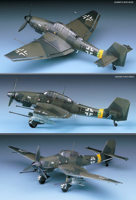 Academy 12450 1/72 Ju-87G Stuka "Tank Buster" Plastic Model Kit (Scale Model) - Techtonic Hobbies - Academy