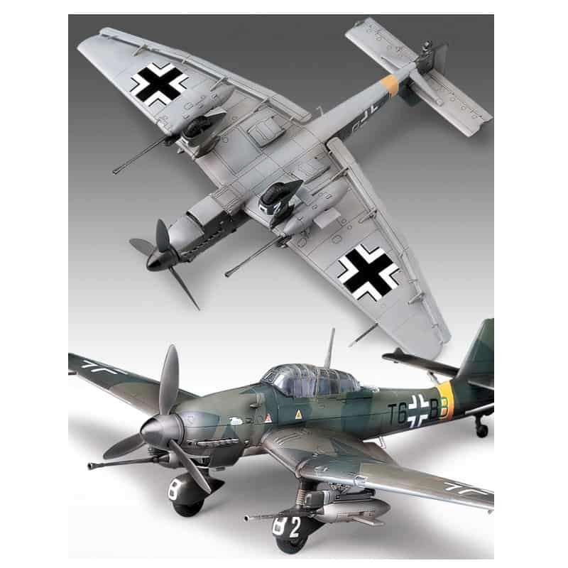 Academy 12450 1/72 Ju-87G Stuka "Tank Buster" Plastic Model Kit (Scale Model) - Techtonic Hobbies - Academy