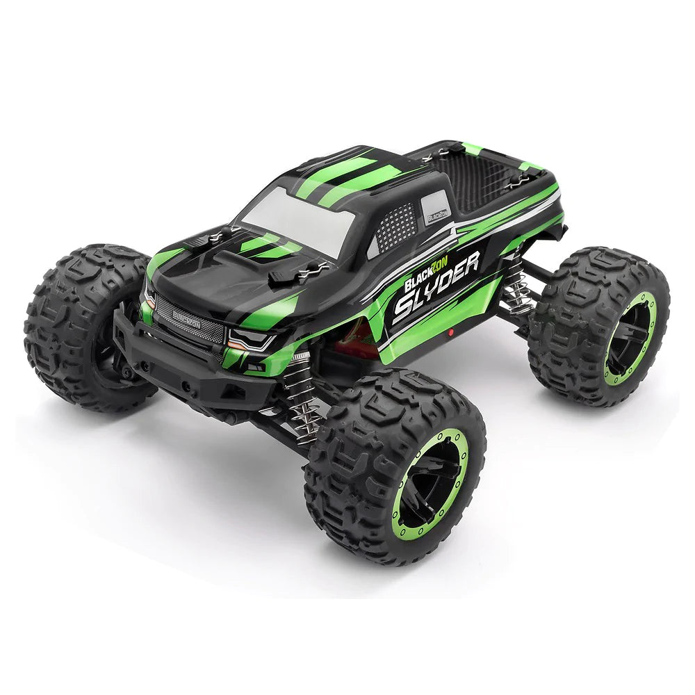 BlackZon Slyder MT 1/16 4WD Brushed Electric RC Monster Truck Green (RC Car) - Techtonic Hobbies - Blackzon