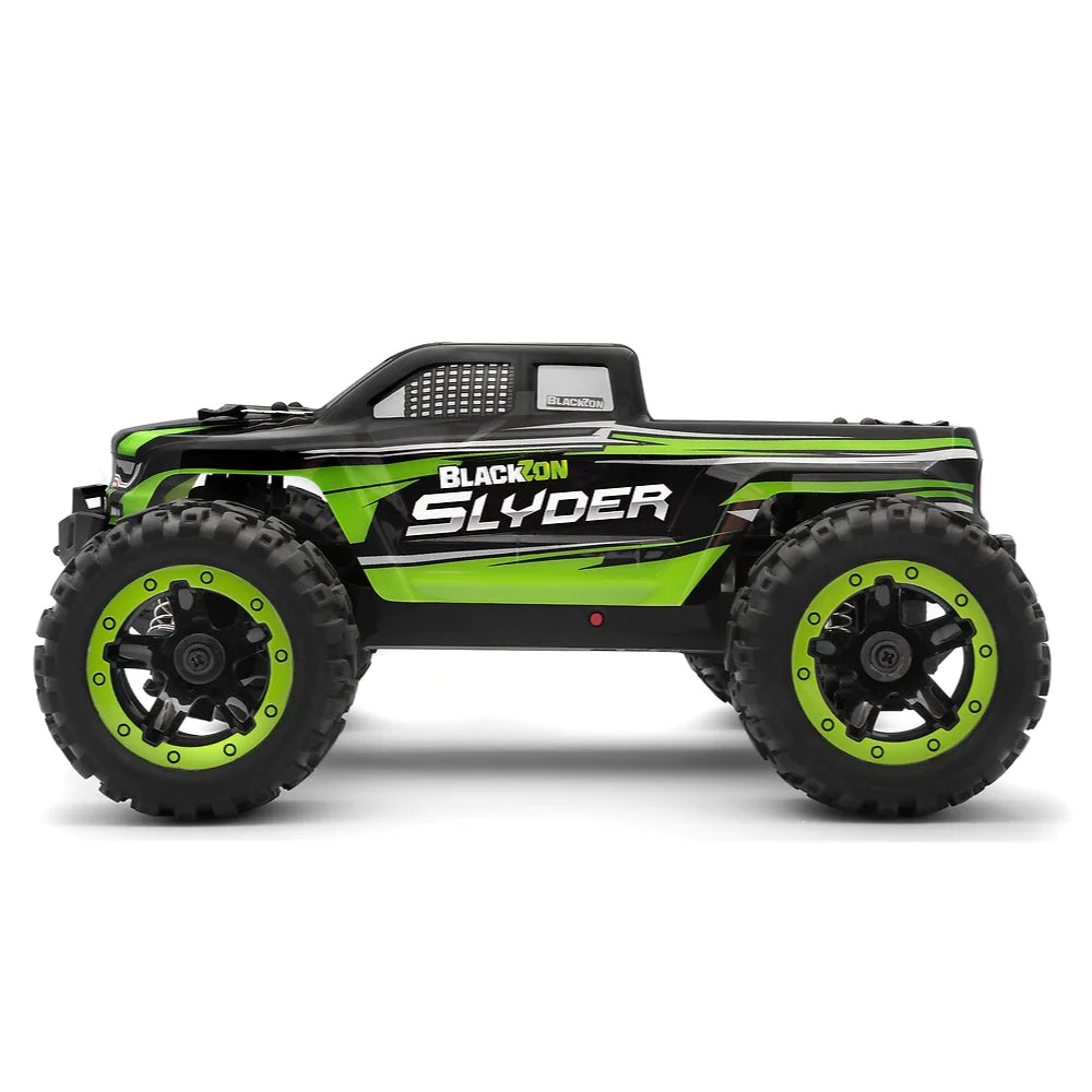 BlackZon Slyder MT 1/16 4WD Brushed Electric RC Monster Truck Green (RC Car) - Techtonic Hobbies - Blackzon