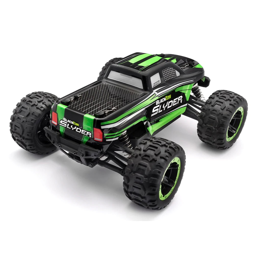 BlackZon Slyder MT 1/16 4WD Brushed Electric RC Monster Truck Green (RC Car) - Techtonic Hobbies - Blackzon