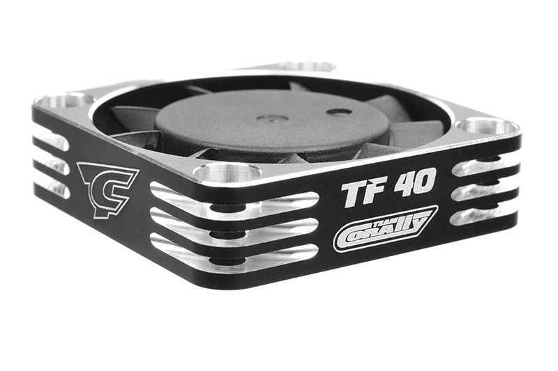 Team Corally-Team Corally - Ultra High Speed Cooling Fan TF-40 w/BEC connector - 40mm - Color Black - Silver -rc-cars-scale-models-sunshine-coast