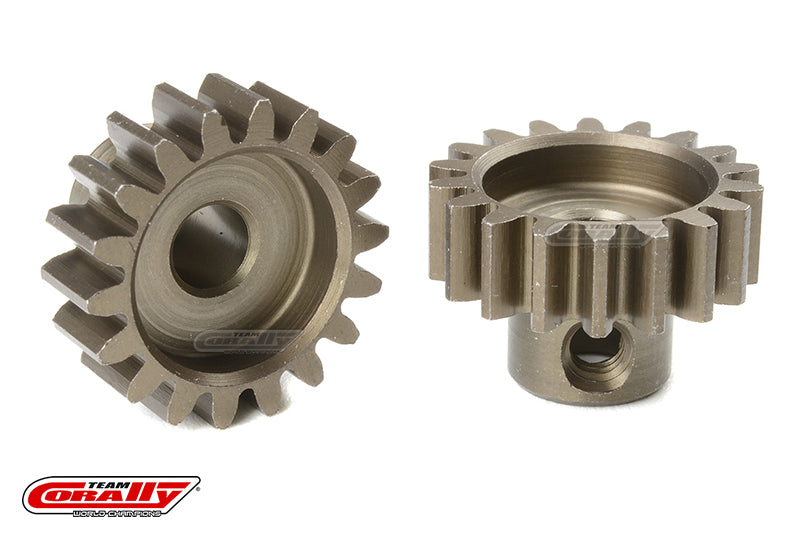 Team Corally-Team Corally - M1.0 Pinion - Short - Hardened Steel - 18 Teeth - Shaft Dia. 5mm-rc-cars-scale-models-sunshine-coast