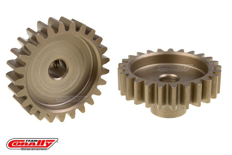 Team Corally-Team Corally - M1.0 Pinion Short Hardened Steel - 25 Teeth ??5mm-rc-cars-scale-models-sunshine-coast