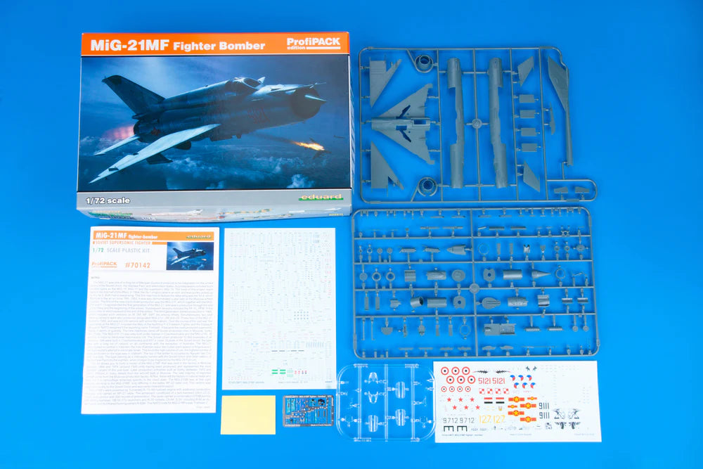 Eduard 70142 1/72 Scale MiG-21MF Fighter-Bomber Plastic Model Kit (Scale Model) - Techtonic Hobbies - Eduard