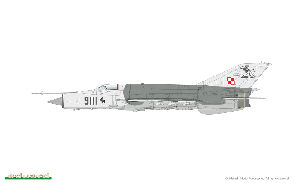 Eduard 70142 1/72 Scale MiG-21MF Fighter-Bomber Plastic Model Kit (Scale Model) - Techtonic Hobbies - Eduard