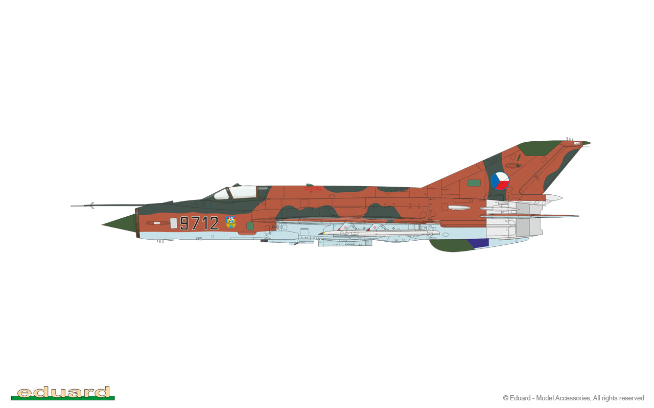 Eduard 70142 1/72 Scale MiG-21MF Fighter-Bomber Plastic Model Kit (Scale Model) - Techtonic Hobbies - Eduard