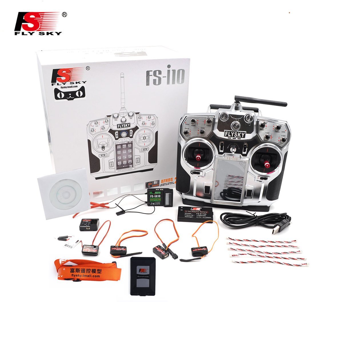 Flysky-Flysky i10 2.4Ghz AFHDS2 10 Channel TX (DISCONTINUED)-rc-cars-scale-models-sunshine-coast