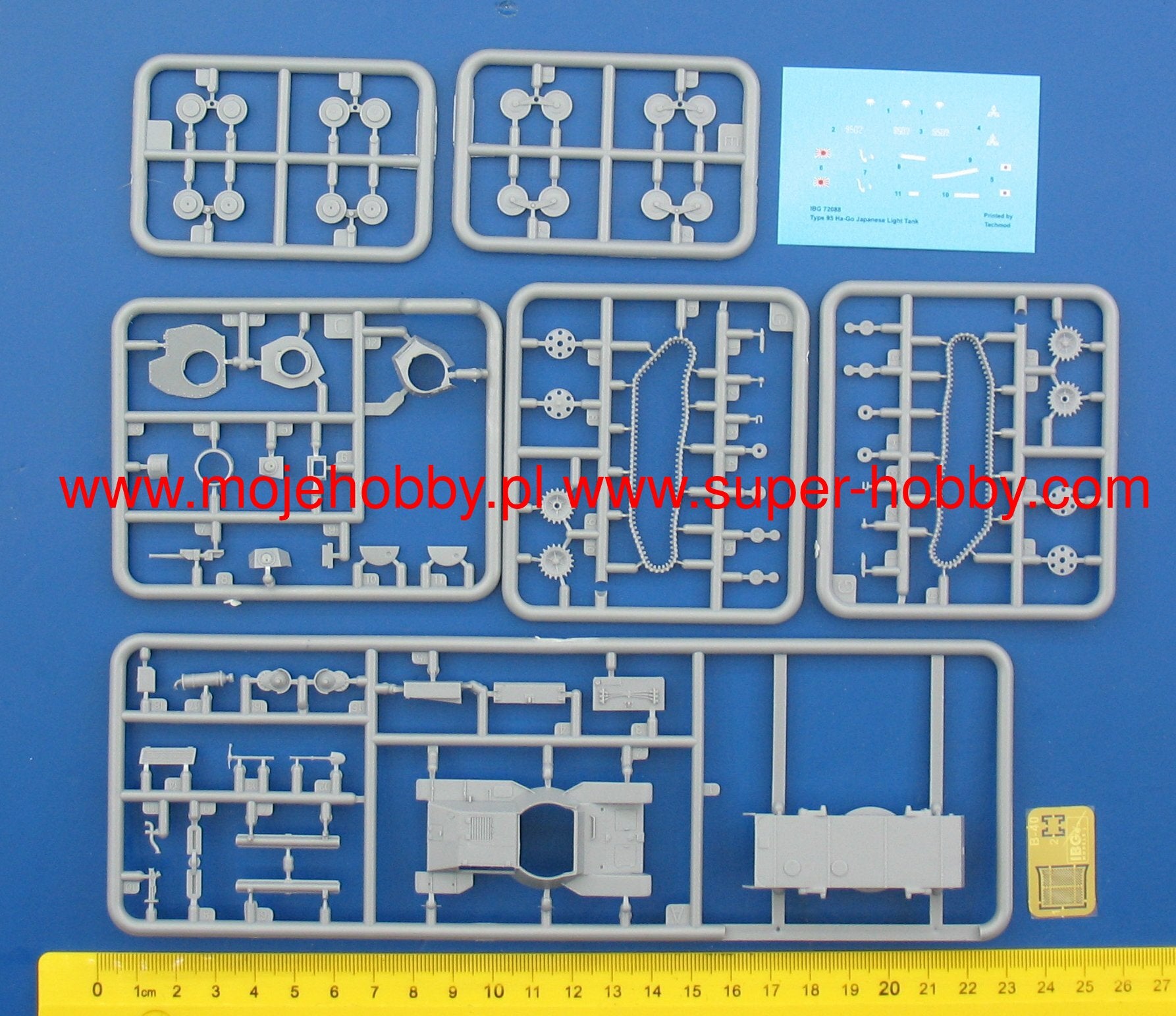 IBG 72088 1/72 Scale Type 95 Ha-Go Imperial Japanese Light Tank Plastic Model Kit (Scale Model) - Techtonic Hobbies - IBG