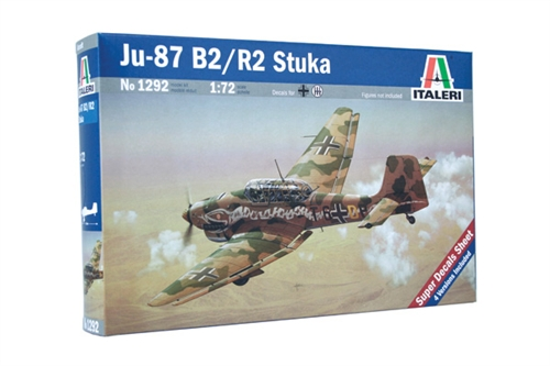 Italeri-Italeri Ju-87 B-2/R-2 Stuka 1:72 -rc-cars-scale-models-sunshine-coast
