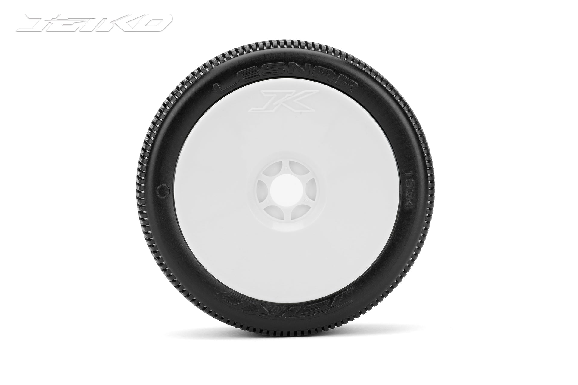 Jetko-Jetko 1/8 LESNAR Buggy Tyres (Dish/White Rim/Ultra Soft) (2pcs) [1004DWUSG]-rc-cars-scale-models-sunshine-coast