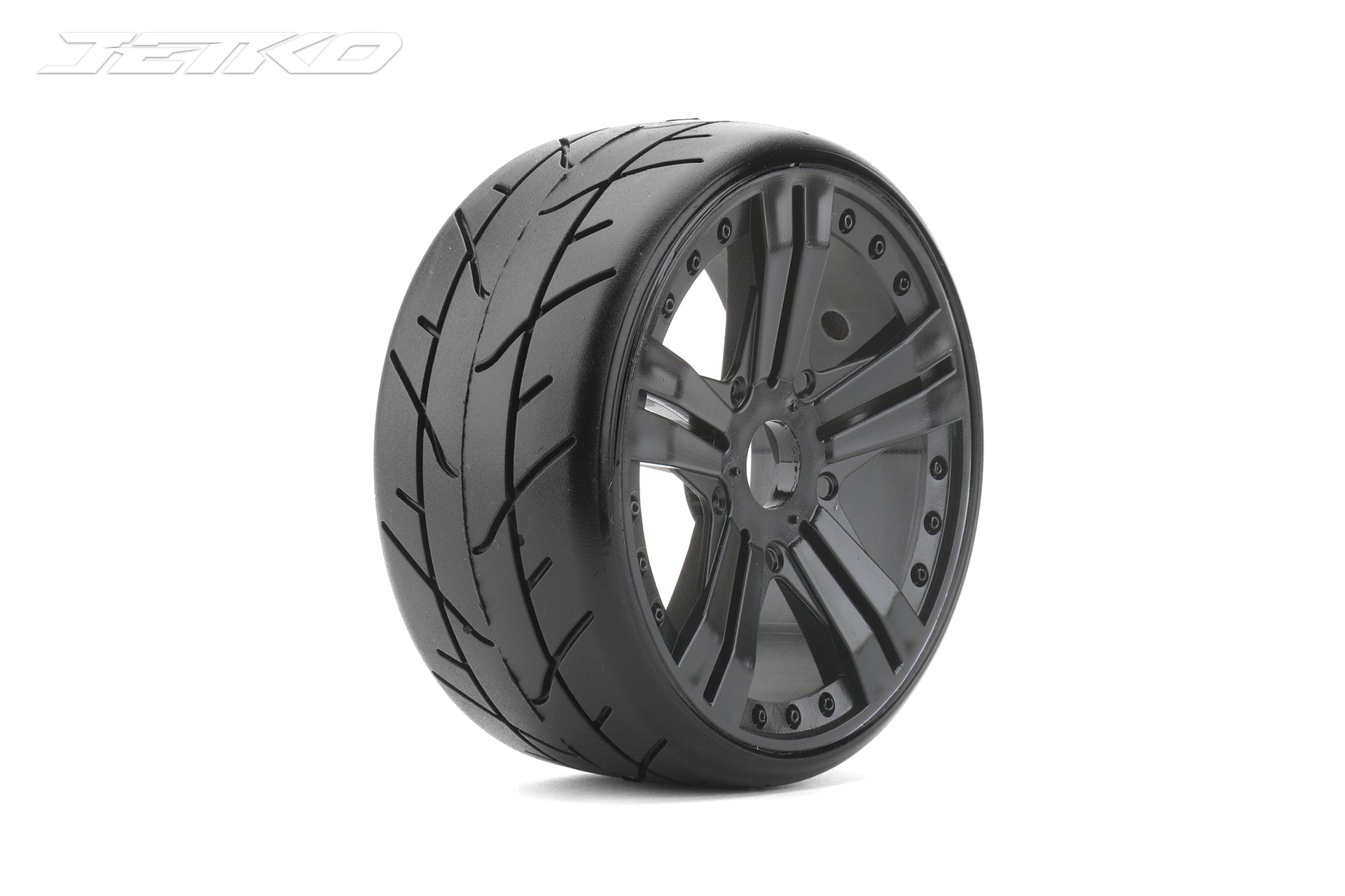 Jetko-Jetko 1/8 GT VERTEX Tyres (Claw Rim/Black/Medium Soft/Belted) (2pcs) [1103CBMSGB]-rc-cars-scale-models-sunshine-coast