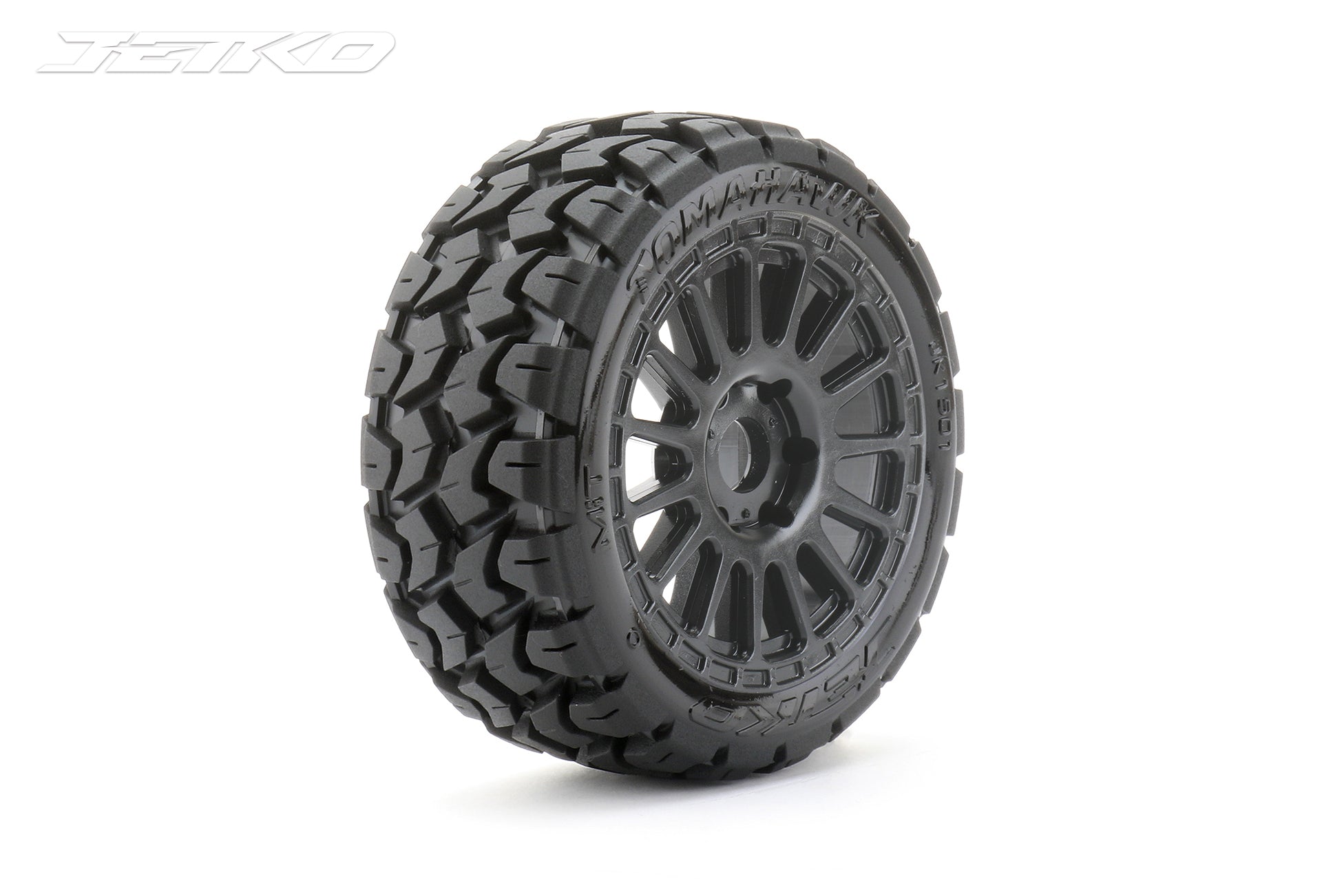 Jetko-Jetko 1/8 Buggy EX-TOMAHAWK Tyres (Radial Rim/Black/Medium Soft/Belted) [1501RBMSGB]-rc-cars-scale-models-sunshine-coast