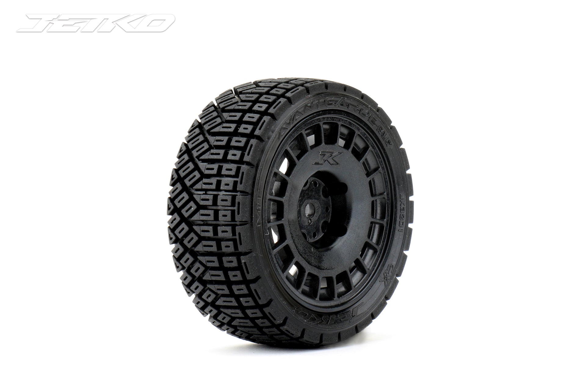 Jetko-Jetko 1/10 Rally AVANTGARDE Tyres (Radial Rim/Black/Super Soft) (4pcs) [3201RBSSG]-rc-cars-scale-models-sunshine-coast