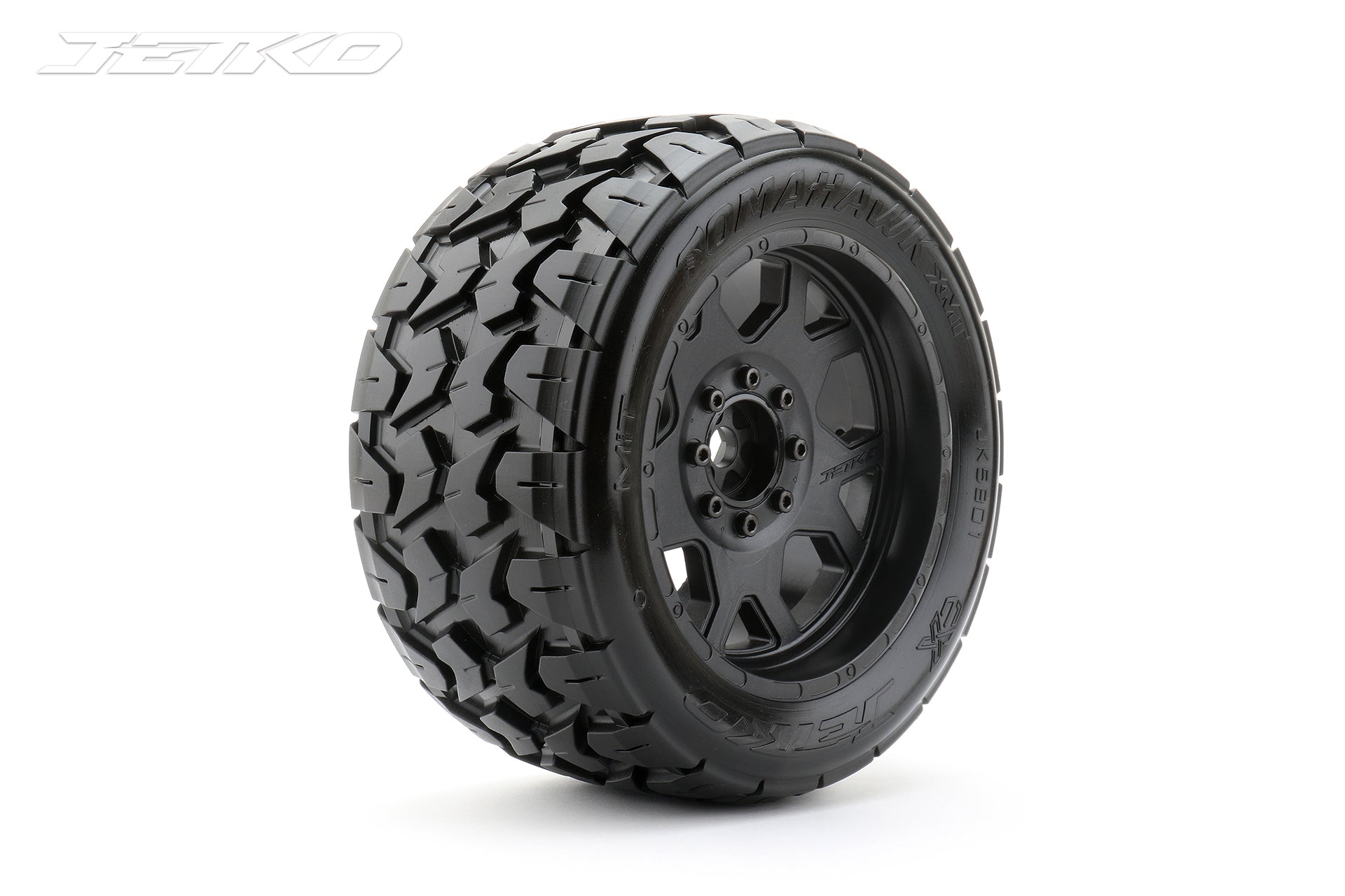 Jetko-Jetko 1/5 XMT EX-TOMAHAWK Tyres (Claw Rim/Black/Medium Soft/Belted/24mm) [5801CBMSGBB1]-rc-cars-scale-models-sunshine-coast