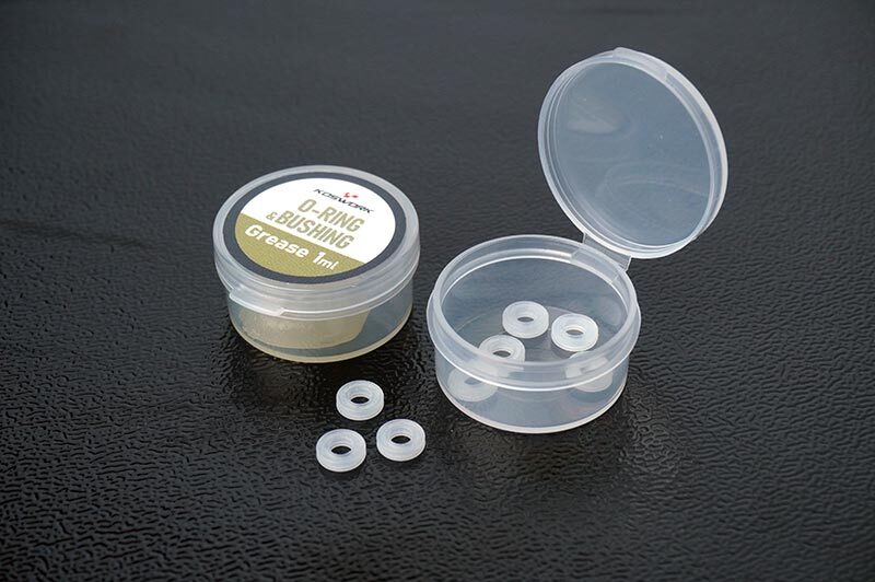 Koswork Low friction X ring (with special o-ring grease) for 3mm shaft (8pcs) (RC Car) - Techtonic Hobbies - Koswork