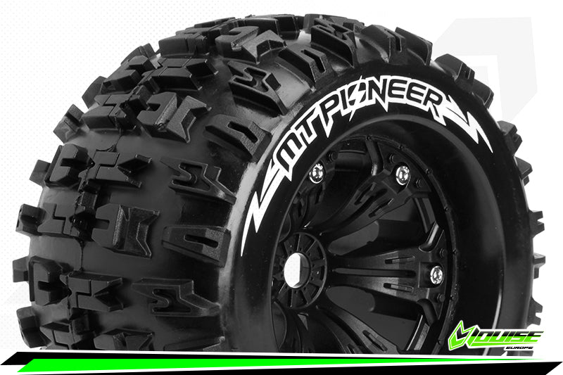 Louise World-MT-Pioneer 1/8 Monster Truck Tyres Black-rc-cars-scale-models-sunshine-coast