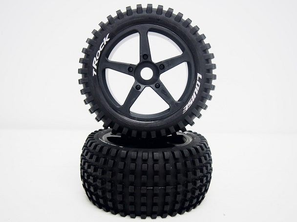 Louise World-T-Rock 1/8th Truggy Tire Black/spoke -rc-cars-scale-models-sunshine-coast