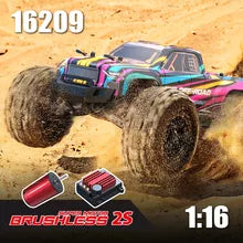 MJX 1/16 HYPER GO 4WD OFF-ROAD BRUSHLESS 2S RC MONSTER TRUCK [16209] (RC Car) - Techtonic Hobbies - MJX