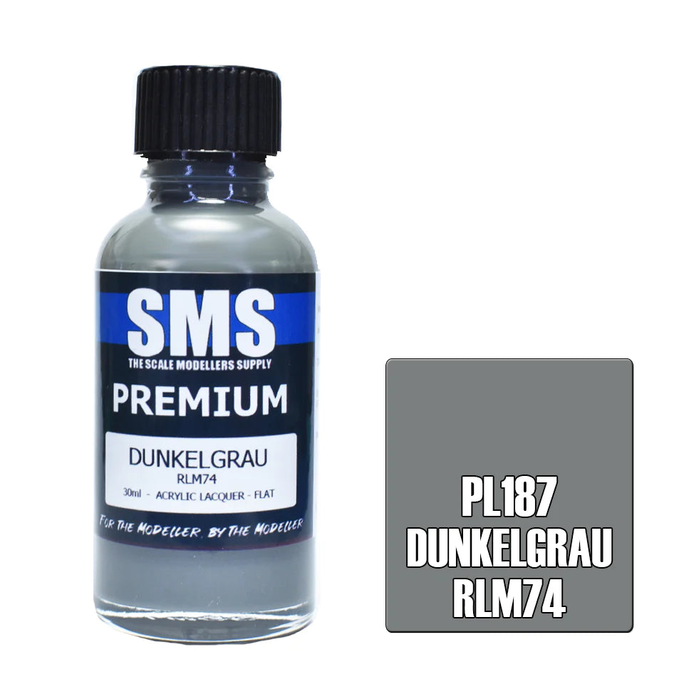 Scale Modellers Supply-Premium DUNKELGRAU RLM74 30ml-rc-cars-scale-models-sunshine-coast