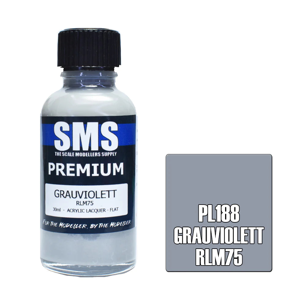 Scale Modellers Supply-Premium GRAUVIOLETT RLM75 30ml-rc-cars-scale-models-sunshine-coast