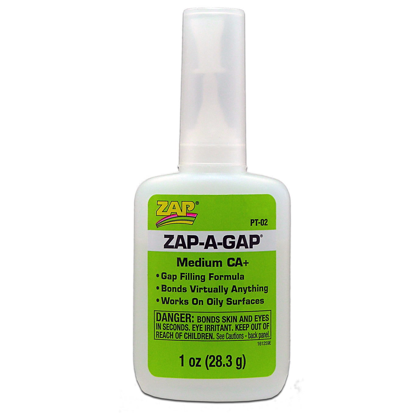 ZAP-Zap PT-02 1 OZ. GREEN Zap-A-GAP CA+ 1 BOTTLE-rc-cars-scale-models-sunshine-coast