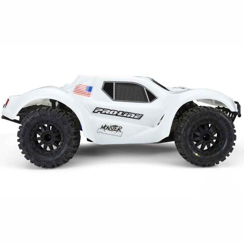 Proline Racing-Proline Pre-Cut Monster Fusion Bash Armor White Body For Slash With 2.8 Tires - Pr3498-15 -rc-cars-scale-models-sunshine-coast