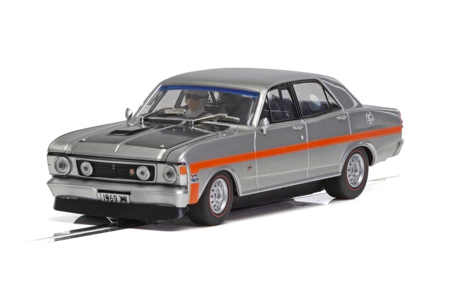 Scalextric-Scalextric FORD XW FALCON SILVER FOX-rc-cars-scale-models-sunshine-coast